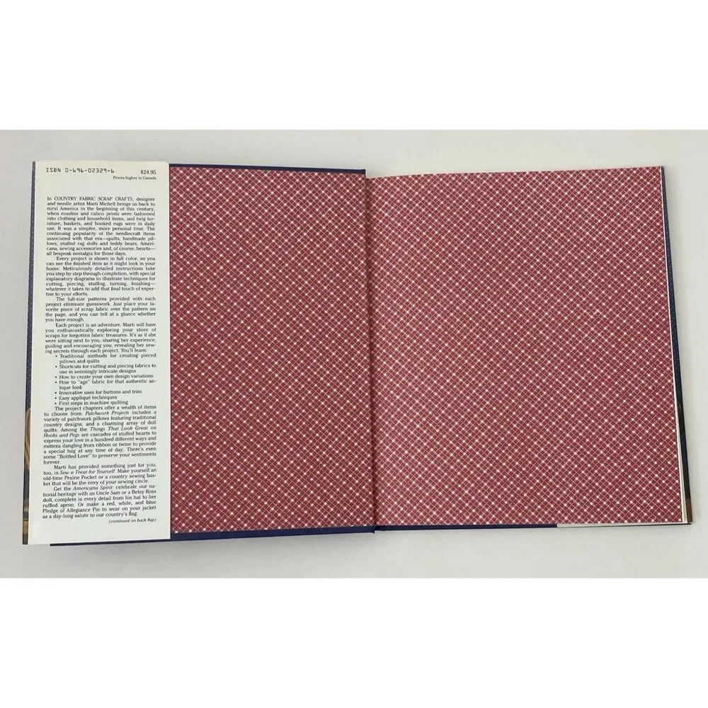 Country Fabric Scrap Crafts by Marti Michell (1989, Hardcover)